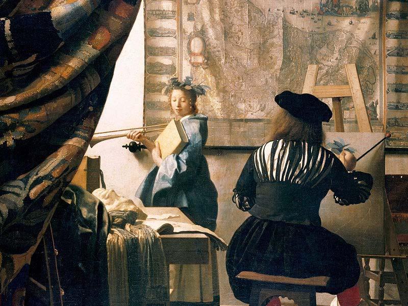 Johannes Vermeer The Art of Painting, oil painting picture